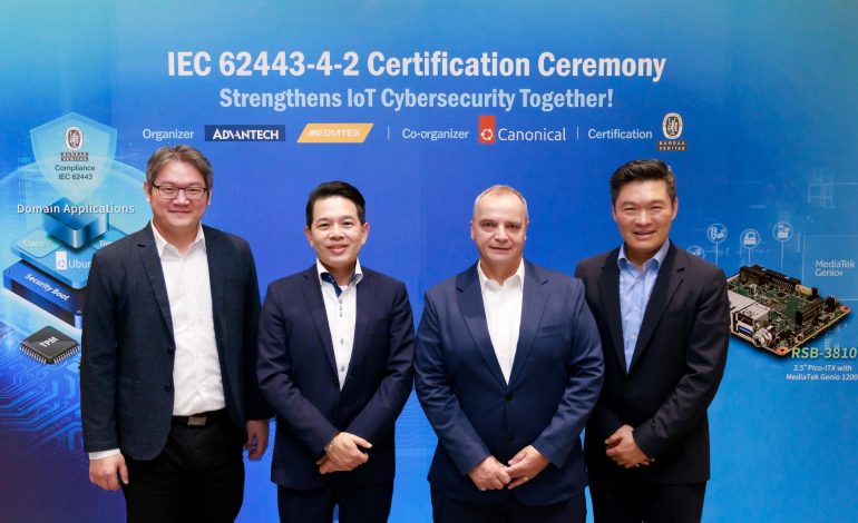 研華攜手聯發科技取得首款 Arm 工業級單板電腦 IEC 62443-4-2 認證